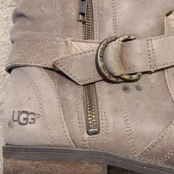 🎉 UGG leather "Silva" leather Moto Boots 🎉 - Picture 4 of 12